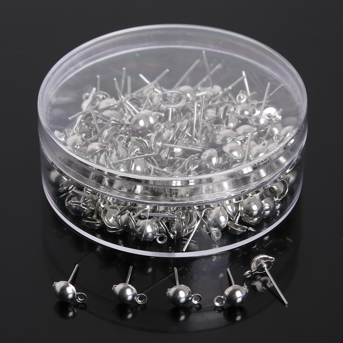 

100-500 шт. кольцо для прыжков, удлиненные цепочки, булавки, хлопки, крючки для сережек, бусины, шапки, коробка, упаковка для ювелирных изделий «сделай сам», фурнитура 5x13mm 200pcs серебряный