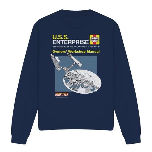 STAR TREK Unisex Adult Enterprise Manual Sweatshirt