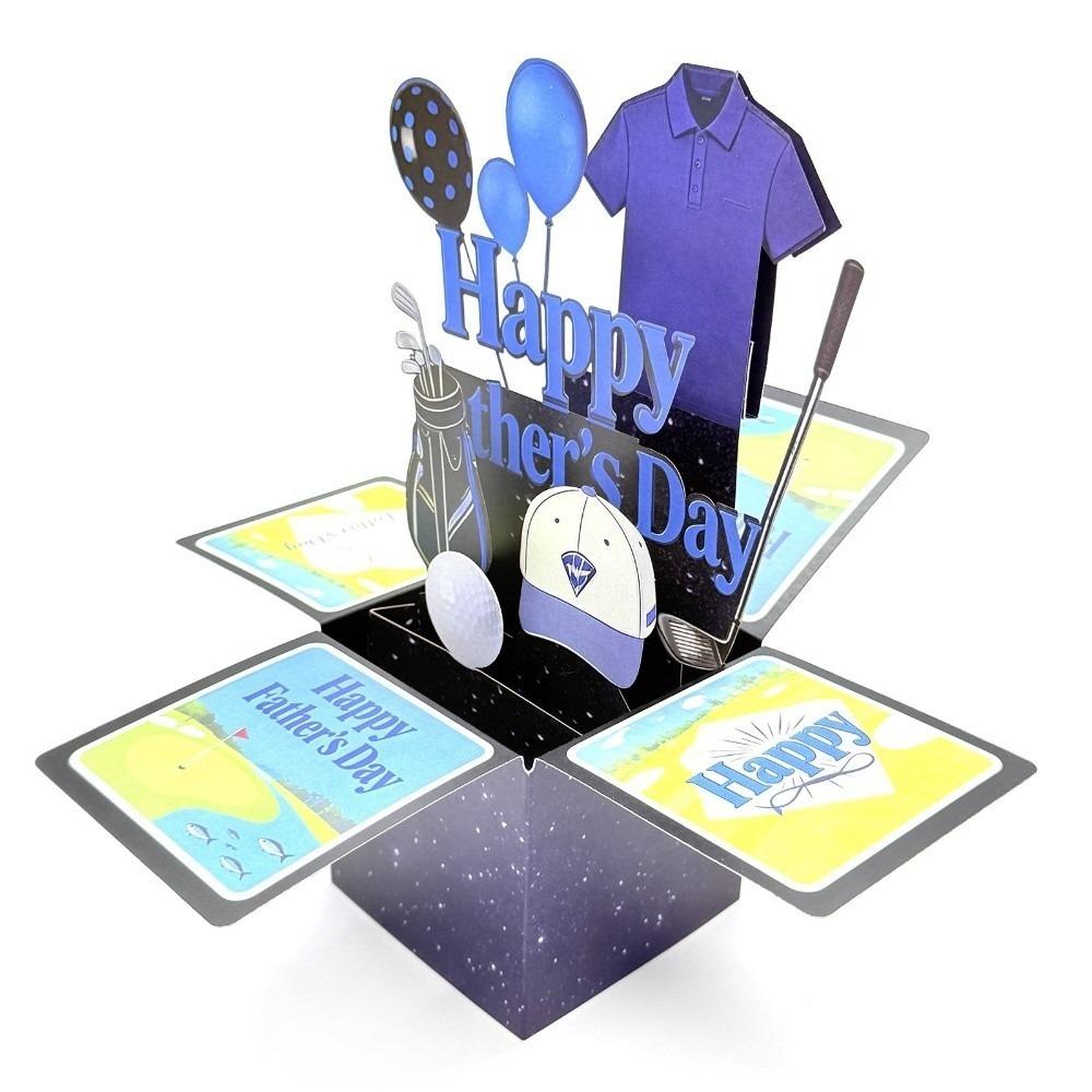 

Sports Theme Father s Day Greeting Cards Golf Balloons Greeting Card Holiday Cards Dad Birthday синій