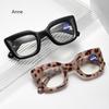 Men Trendy Rivet Reading Glasses Women Vintage Durable Square Frame Eye Glasses Blue Light Blocking Hyperopia Eyewear Óculos