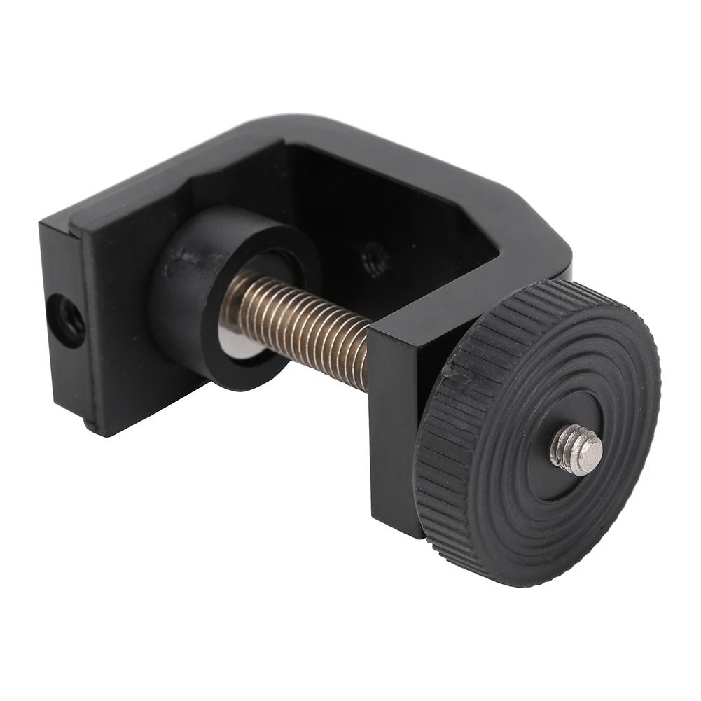 Stop Aluminium Klips Kształt C Stały Zacisk Biurkowy do Latarki Aparatu Stojak Statyw