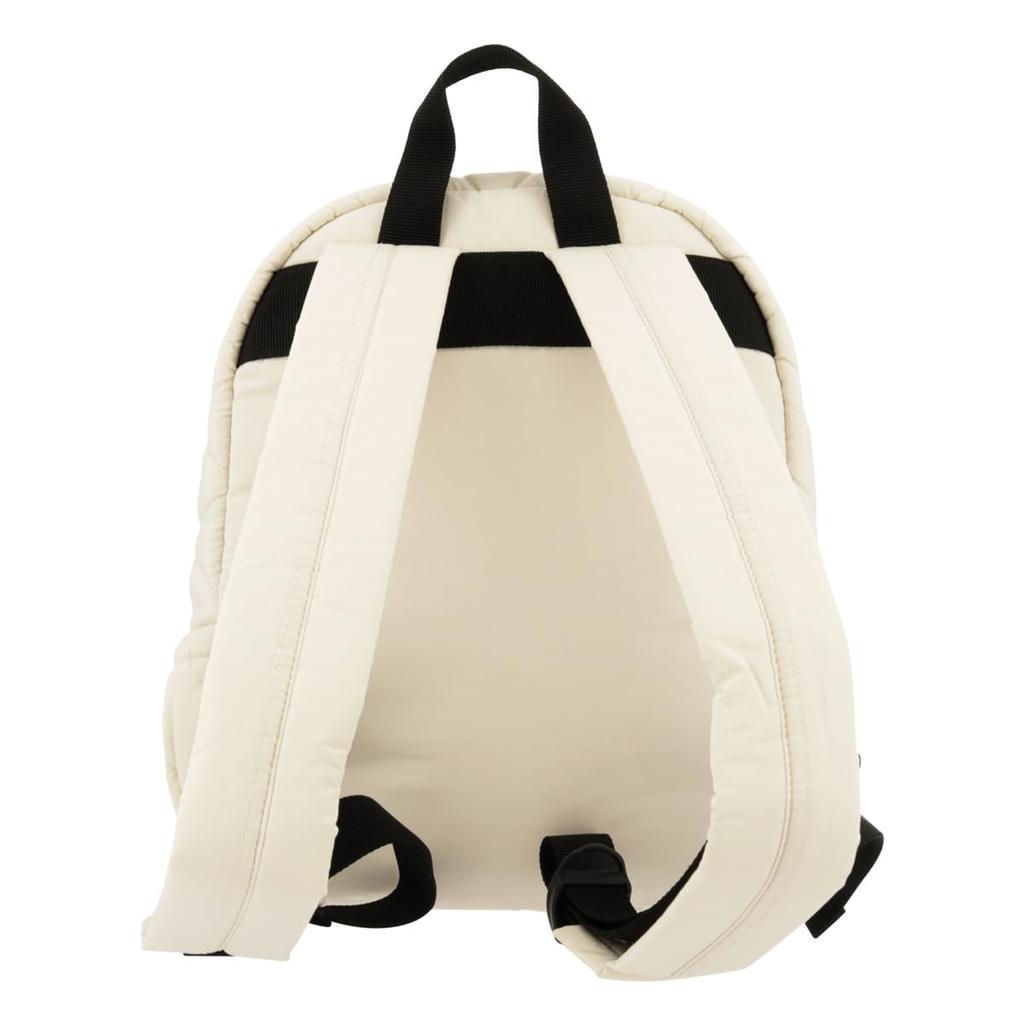 Paul Joe Accessories Quilted Backpack with Embroidered Cat Ivory & PJA-B1094 Design,