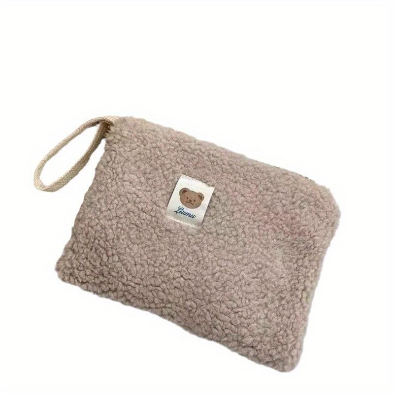 Large Capacity Cute Plush Travel Cosmetic Lipstick Storage Bag Women Makeup Kits Handbags Organizer Wallet Pencil Case Pouch Bag
