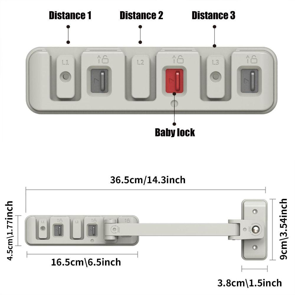 Adjustable Baby Safety Lock Anti-Falling Windows Limit Holder Sliding Door Lock  Closet Door