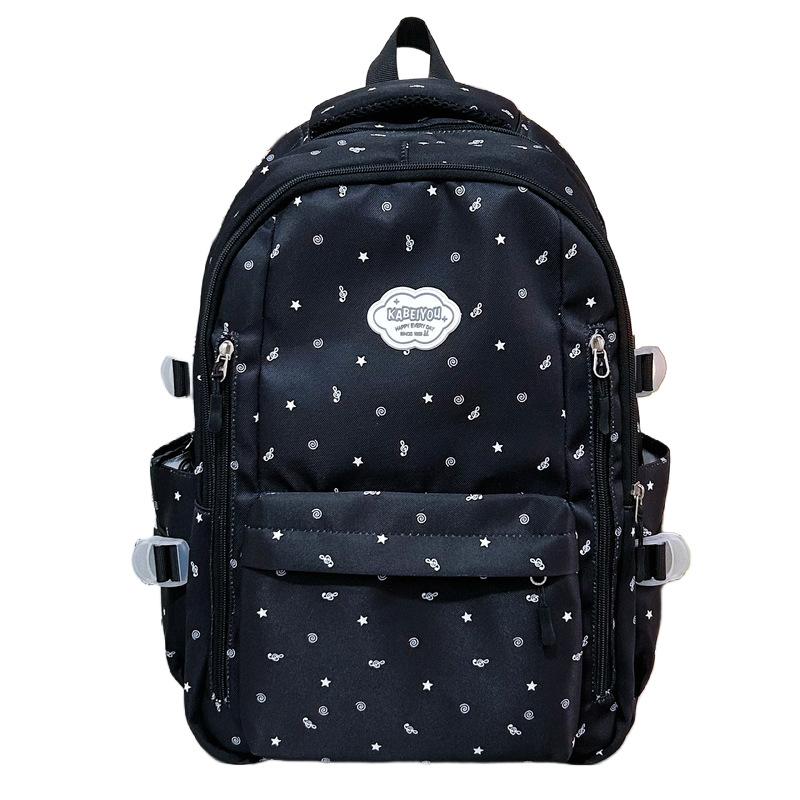 Schoolbag, Japanese INS new high-look, fresh, and personalized backpack, lightweight backpack for middle and high school students, large-capacity