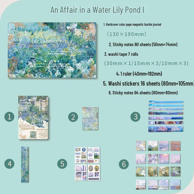 Set Planificator DIY Stil Ins de Valoare Ridicată: Caiet Pictură în Ulei - Cadou Perfect de Ziua de Naștere pentru Studenți