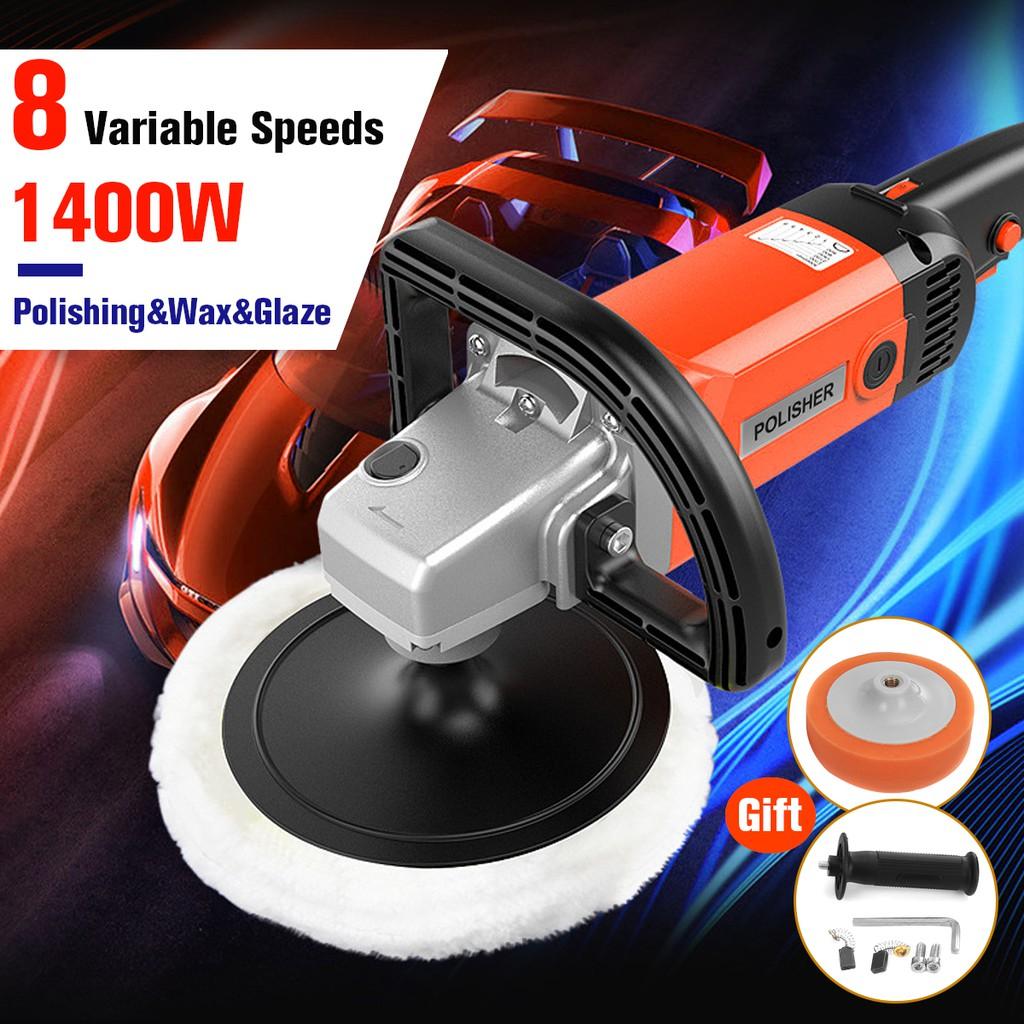 8 Speed Electric Car Polisher Sander Buffer Polishing Machine Kit 1400w 220V