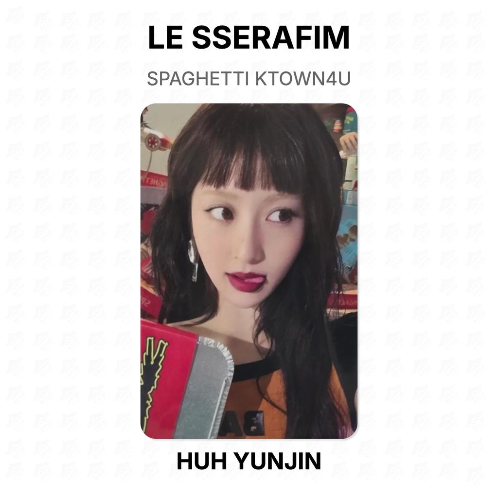 LE SSERAFIM SPAGHETTI KTOWN4U Fotocarta Ufficiale