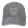 Vintage Route 66 Baseball Caps Peaked Cap Route 66 Sun Shade Cowboy Hats for Men Trucker Dad Hat