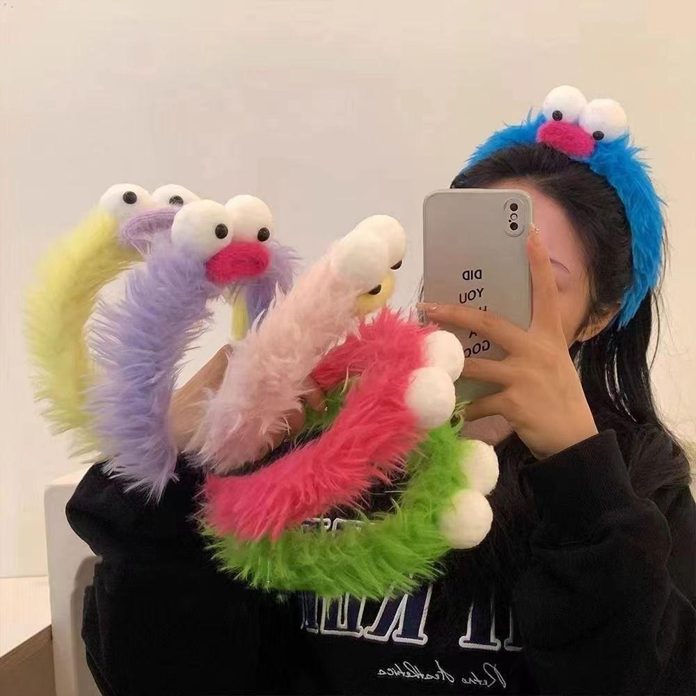 Colorful Cosplay Hairband Plush Funny Hair Hoop Creative Headband