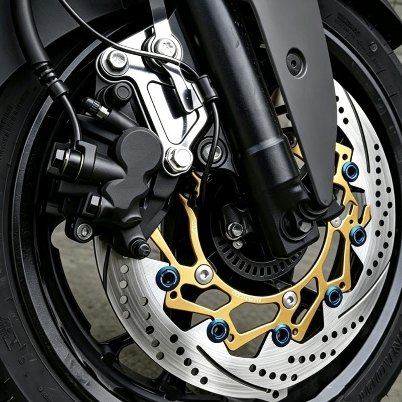 Front Brake Adapter Bracket for 300 mm Floating Disc, Aluminum Caliper Mount With Machined Hole Layout for XMAX300 Motorcycle Replacement Work
