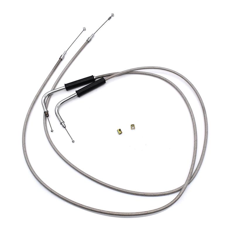 42inch Weaving Steel Wires Throttle Cable case for Harley Davidson Sportster XL1200 883 Dyna Road King Electra Glide Accessories