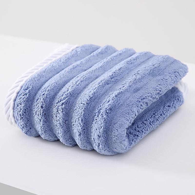 

35x75 см впитывающее мягкое полотенце, домашний утолщенный коралловый бархат, текстиль, принадлежности для ванной комнаты 35*75cm синий