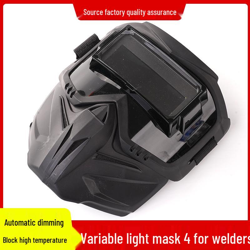 Harley-Style Auto-Darkening Solar Welding Helmet, True Color, Anti-Strong Light