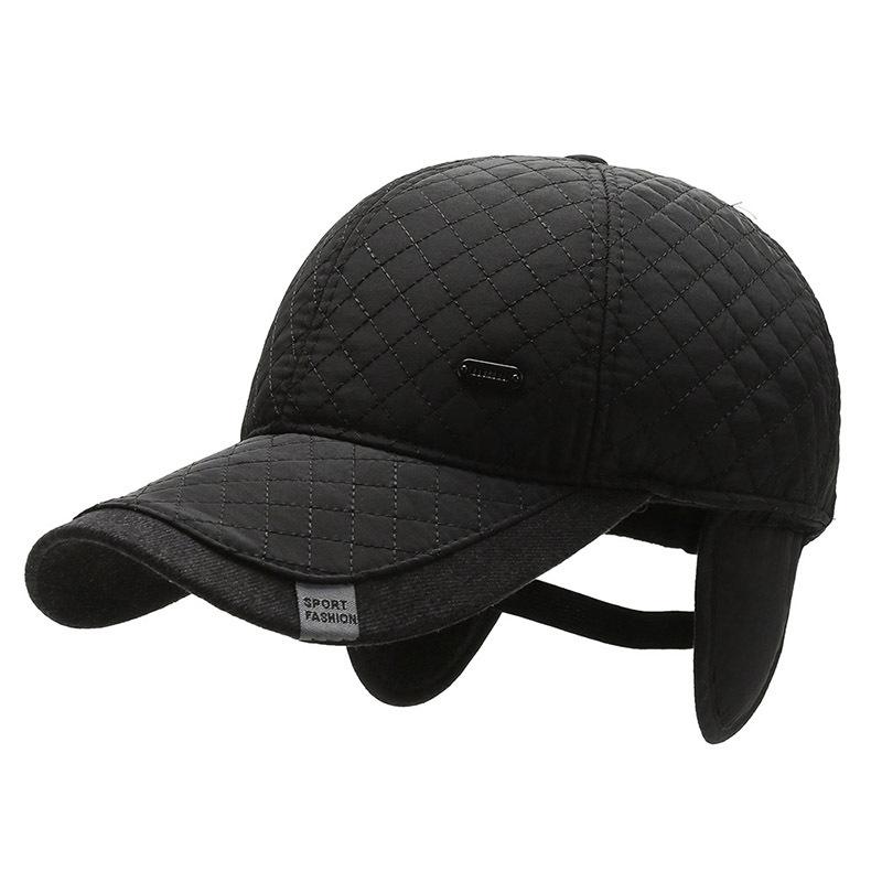 Winter Hat Men's Ear Protection Duck Tongue Baseball Cap Autumn and Winter Warm Thickened Hat Cap
