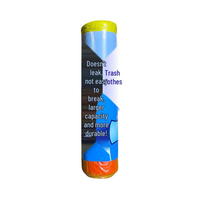 Colorful Thickened Vest-Style Drawstring Trash Bags - Large, Economical Disposable for Household Use