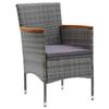 11 Piece Outdoor Dining Set Gray