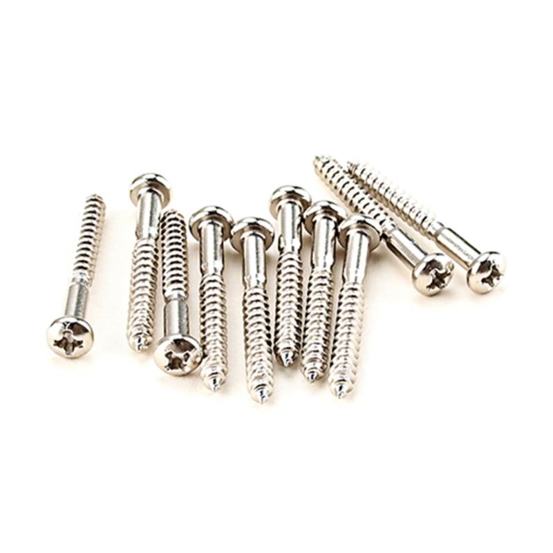 Pack of 10 Guitar Screw Kit for Electric Guitar Bridge Screw Neck Plate Mounting