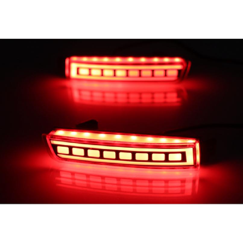 Square Rear Bumper Decoration Lamp Led Brake Light For NISSAN KICKS 2017-