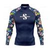 UPF 50 Ochrana proti UV záření Rash Guard Dlouhý rukáv Potápění Šnorchlování Surfing Vodní sporty Plavky