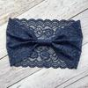 Soft Solid Color Headband Non-Slip Fabric Headband Stylish Lace Trim Headband  Daily Wear