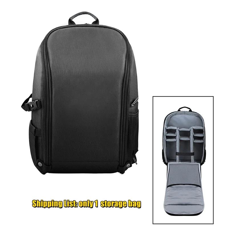 

BRDRC Backpack for DJI Avata 2/Air3S/Air 3 Storage Bag Remote Control Nylon Outdoor Travel Carrying Case Handbag Drone Accessory чорний