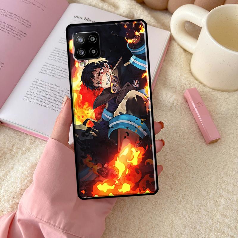 

Обложка аниме Fire Force для Samsung Galaxy A52S A12 A22 A32 A52 A72 A21S A03S A50 A70 A71 A51 A33 A53 Samsung A73 5G