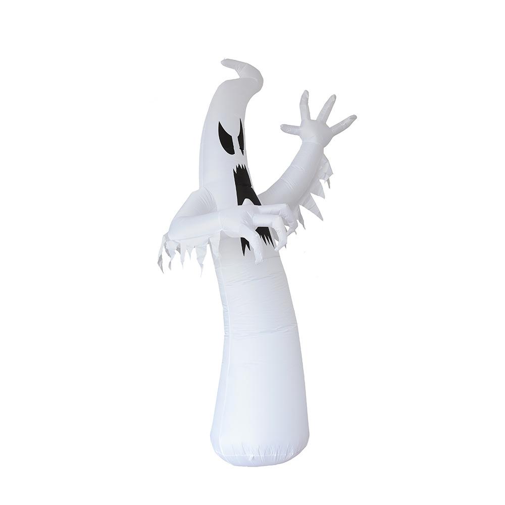 Halloween Inflatable Ghost 3.6M Scary Glowing White Ghost with LED Lights for Halloween Party Decor