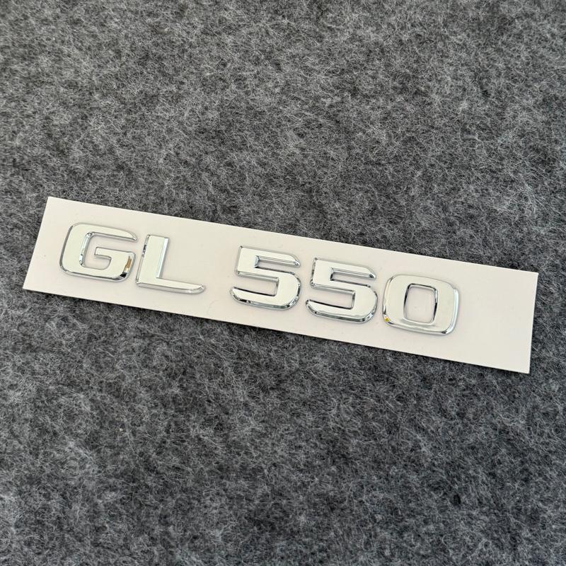 3D ABS Plastic Car Rear Logo Badge GL 63 350 400 450 550 4MATIC Nameplate Sticker For Benz GL Class