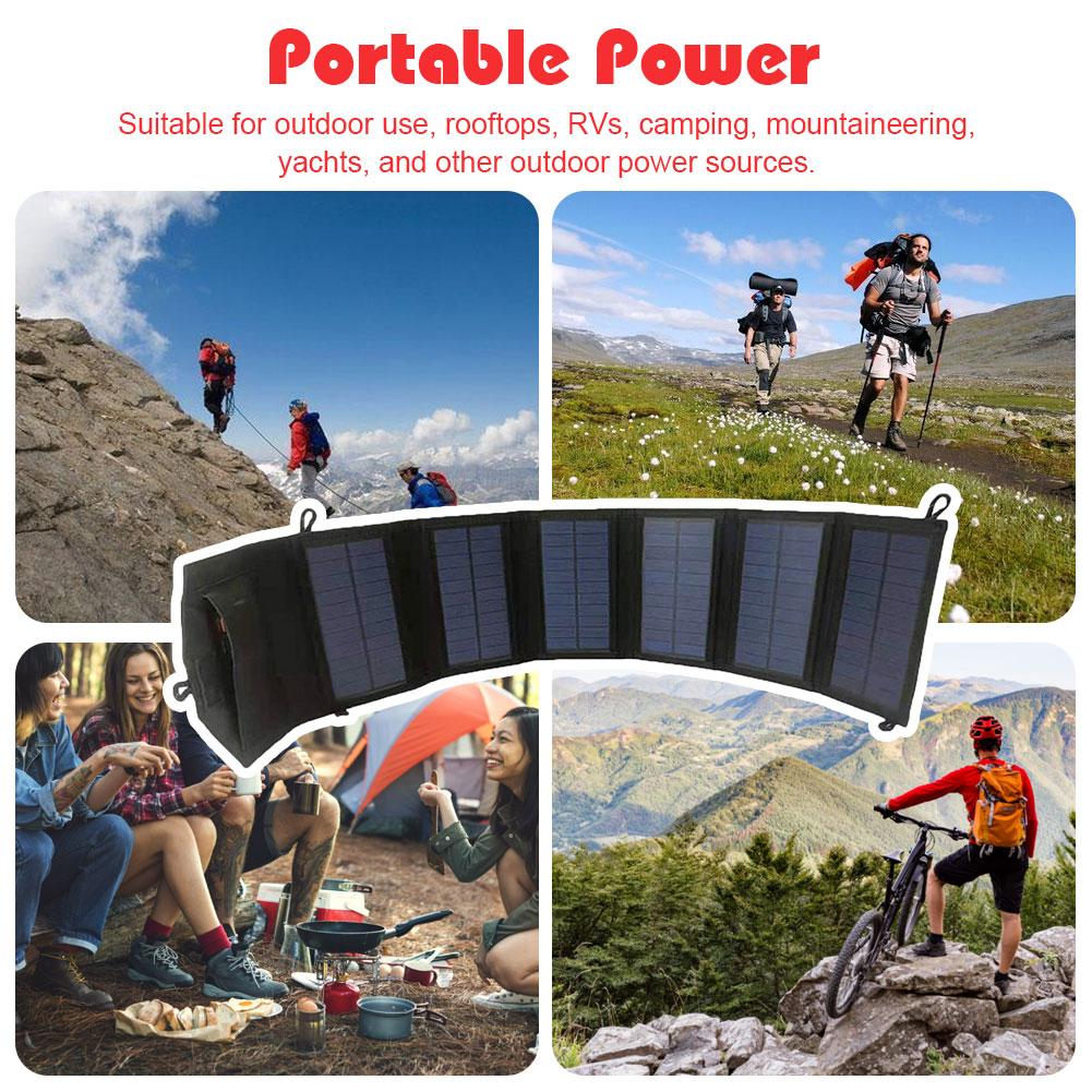 20W Foldable Solar Charger IP65 Waterproof Portable Generator Charger Lightweight Solar Power Station for Outdoor Activities China Mainland