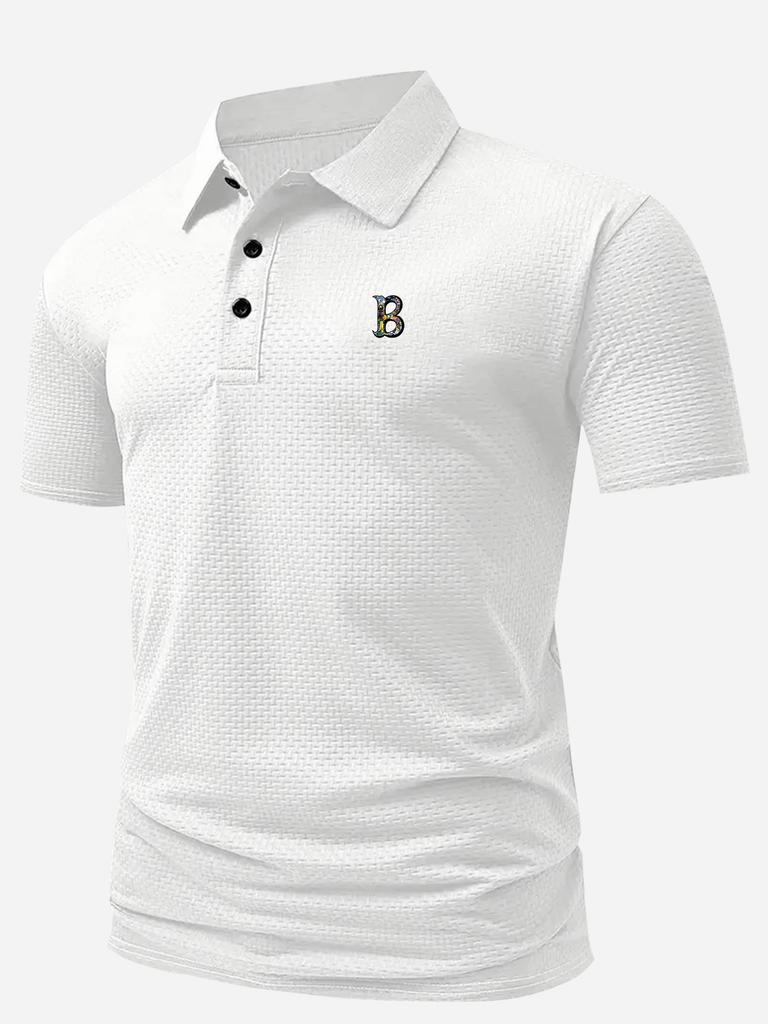 Heren Poloshirts 3 Knopen Casual Werk T-shirts Sneldrogend Korte Mouw Golfshirt voor Buiten