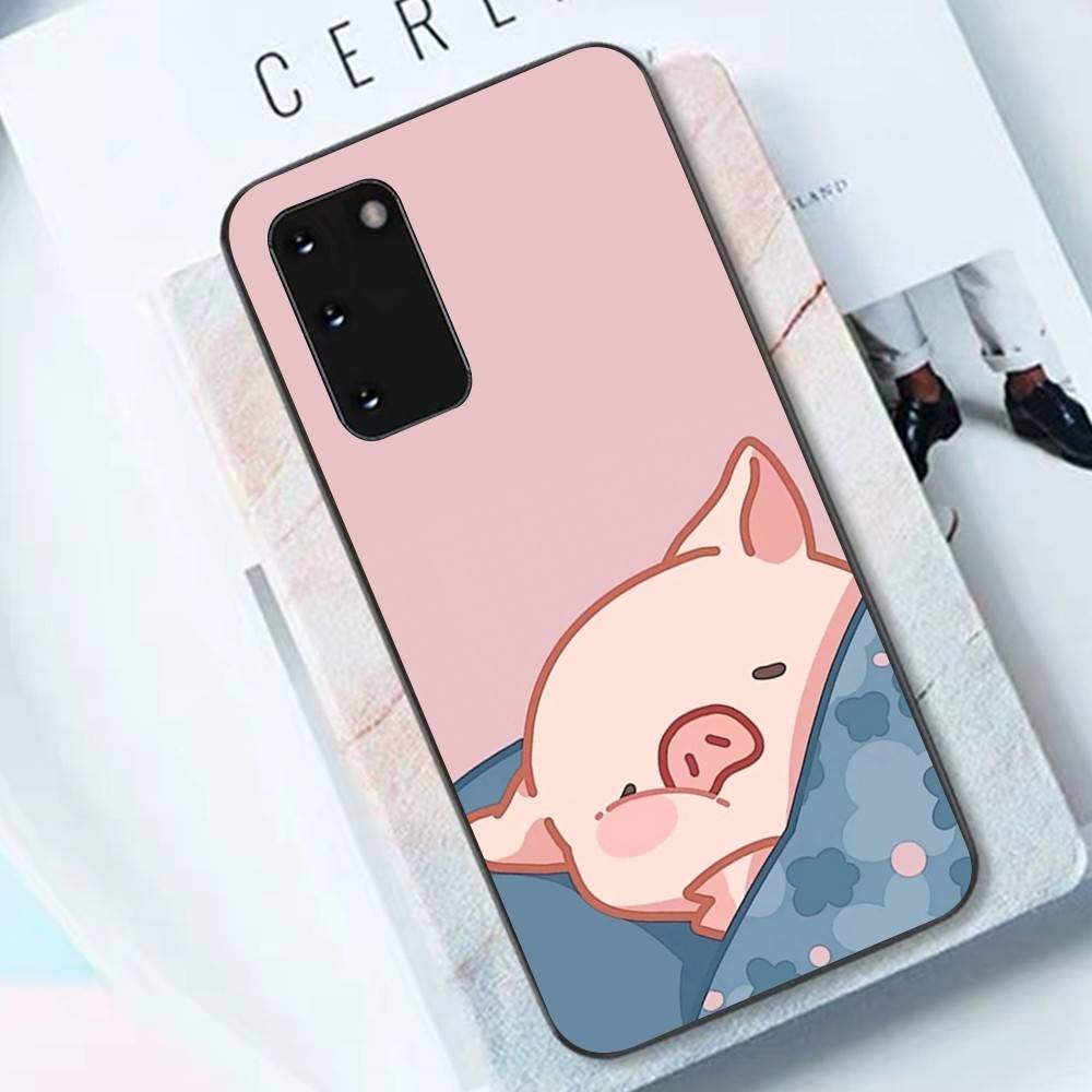 Cute Pig Cartoon L-lulu Phone Case For Samsung S 9 10 20 21 22 23 30 23 24 Plus Lite Ultra FE S10lite Funda