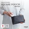 [CRAS] tatsuno (Crastano) Men's Pouch, Made in Japan with Genuine Japanese Leather, Clutch Bag, Bag-in-Bag, Small Item Case, Gadget Case, Small,