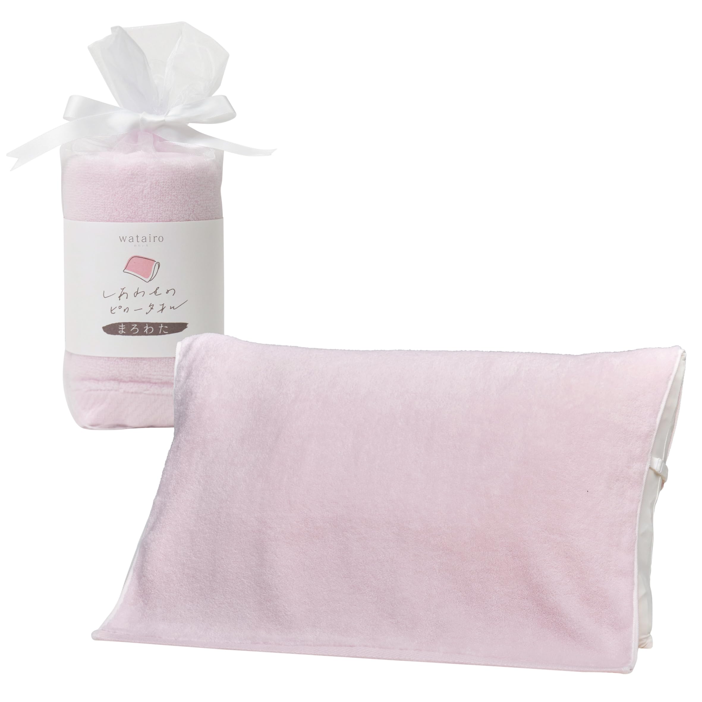 

Nishikawa Imabari Pillow Watairo So Soft Want to Snuggle Reward Made in TT95280610 Towel/Pillowcase, 60x65cm, 100% Cotton, Marowata, You ll Again, розовый
