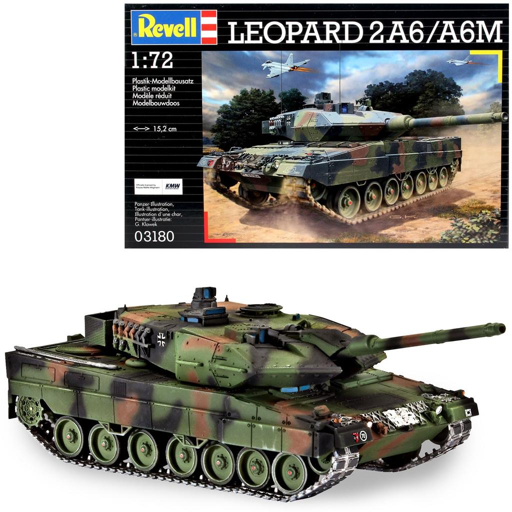 German Revell 1/72 Leopard 2 A6M Plastic Model