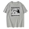 T-shirt Radiohead Uomo Maglietta Classica Tour Nordamericano Rock Boy Uomo Hip-Hop Street Cotone Taglia Europea Maglietta Top