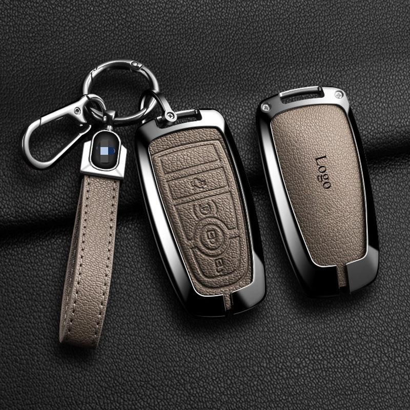 Pu Leather Car Key Cover for Ford Vehicles Focus/ Fiesta/EcoSport/Mondeo/ Kuga/ Edge
