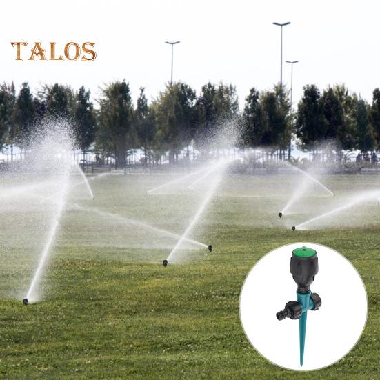 360-Degree Rotating Lawn Sprinkler with Stake Large Area Coverage Adjustable Garden Yard Sprinkler Efficient Stable Irrigation Tool