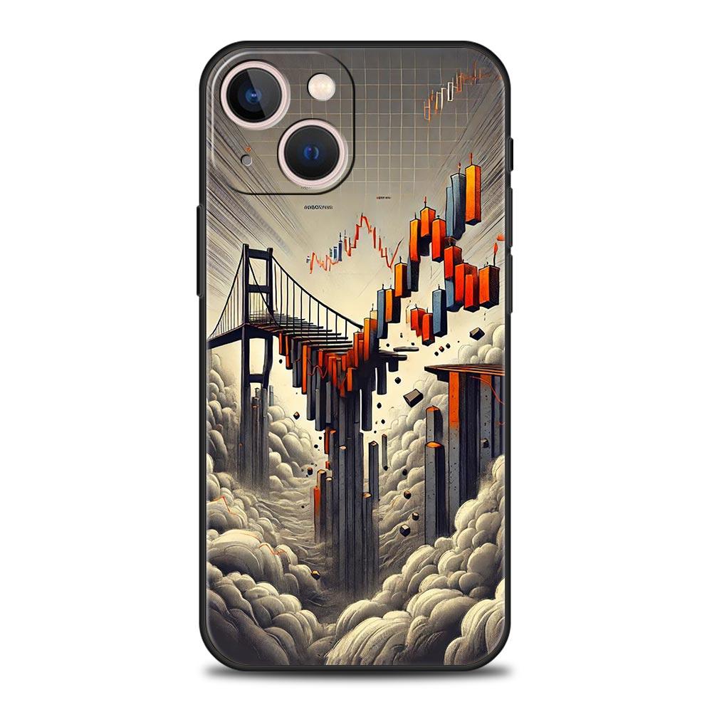 

Phone Case Cover for iPhone 17 Pro Max 16 15 14 13 12 11 Pro Max Plus 17AIR Soft TPU Shell Trade Investment Forex Stock Market iPhone 16 Plus