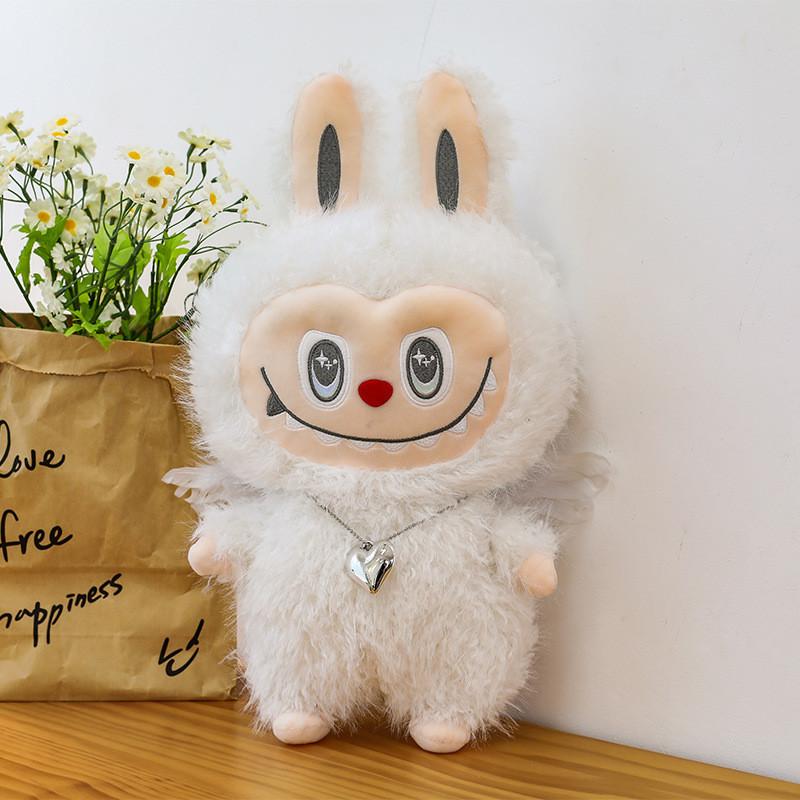 Leader Toy Plush With Embroidery Design And Heart Shaped Decor Necklace