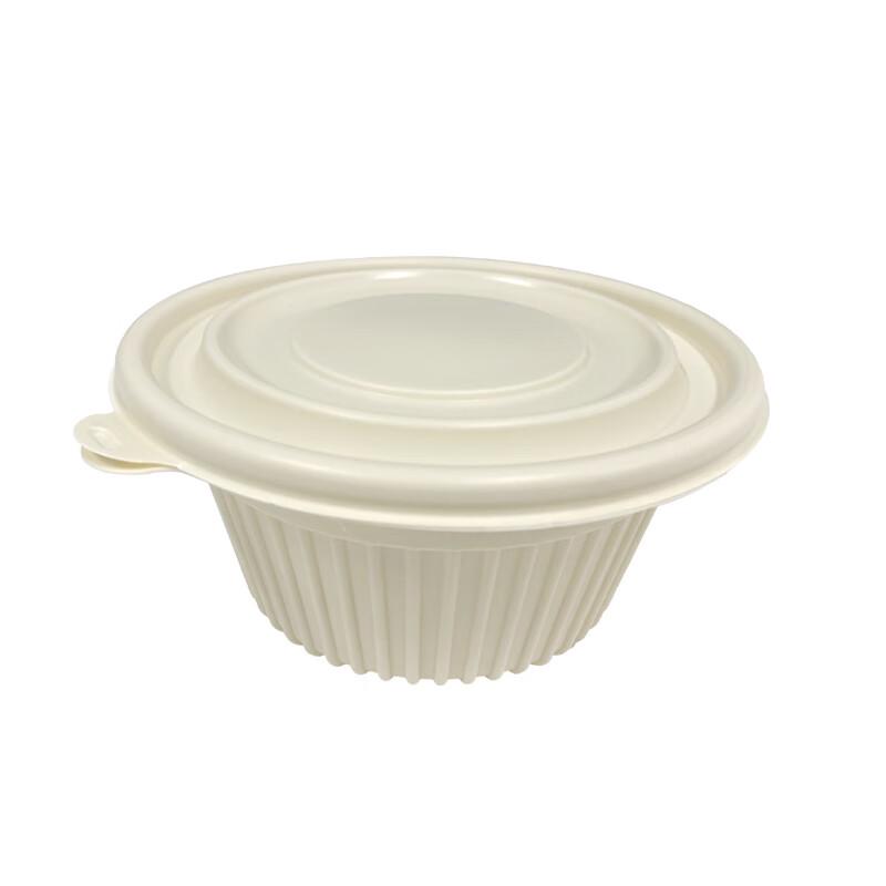 XinYi 450ml Biodegradable Corn Starch Takeaway Container, 300 Sets