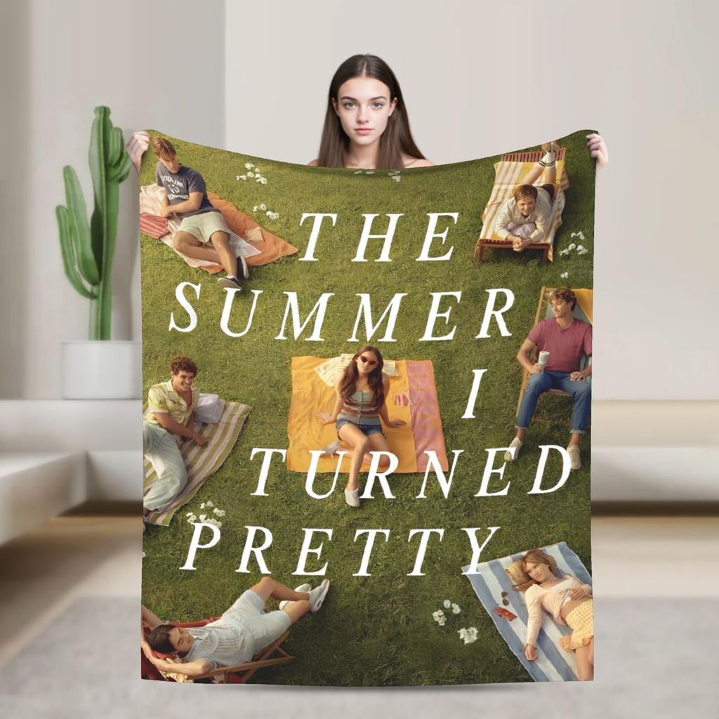 The Summer I Turned Pretty Flannel Throw Blankets Cousins Beach for Bedding Throws Knitted Blanket Travel Warm Portable Quilt