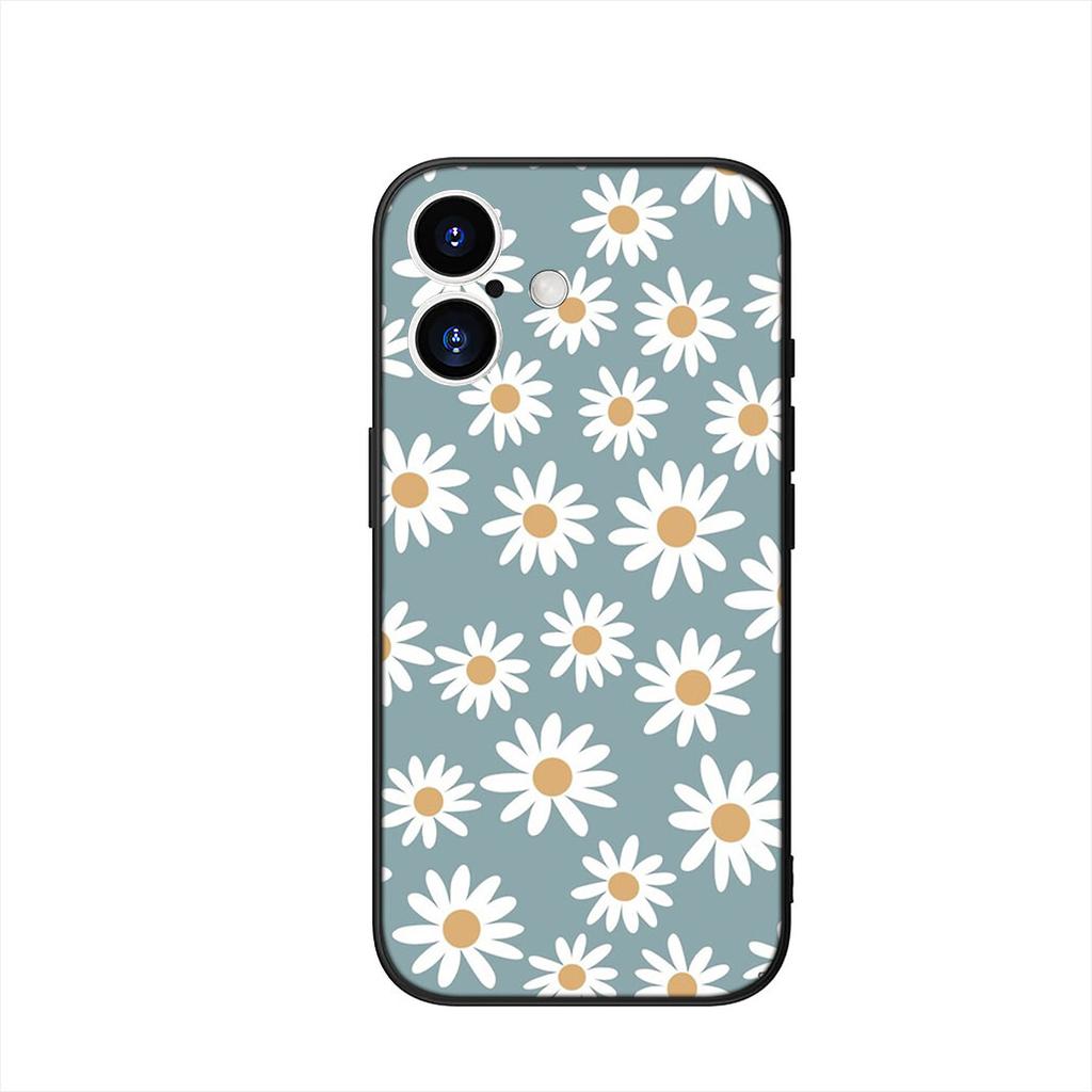 Phone Cover for Apple iPhone 16 15 14 Plus 13 12 Mini 17 Pro Max + 16E Air 16+ ProMax Case Fashion Fresh Little Daisy Flower