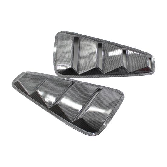 

2 шт. Карбоновые решетчатые боковые окна, износостойкие оконные ковши, заглушки для вентиляционных отверстий для Ford