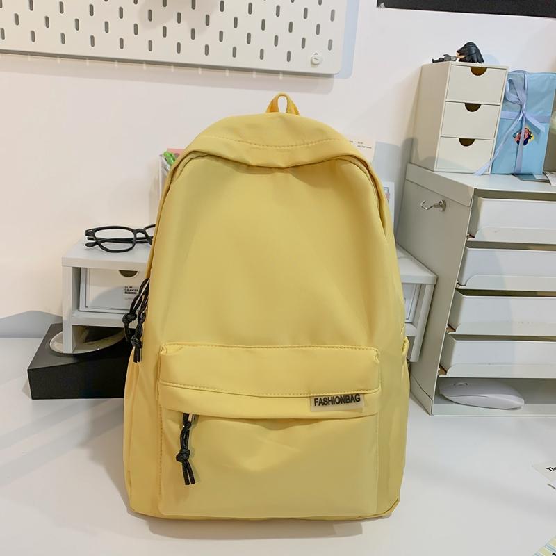 Rucsac de culoare solidă Rucsac de călătorie de mare capacitate pentru femei