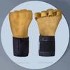 Cowhide Gym Gloves Wrist Brace Anti-Skid Weight Lifting Grip Pads Deadlifts Workout Fitness Gloves Pull Ups Bracer Protection
