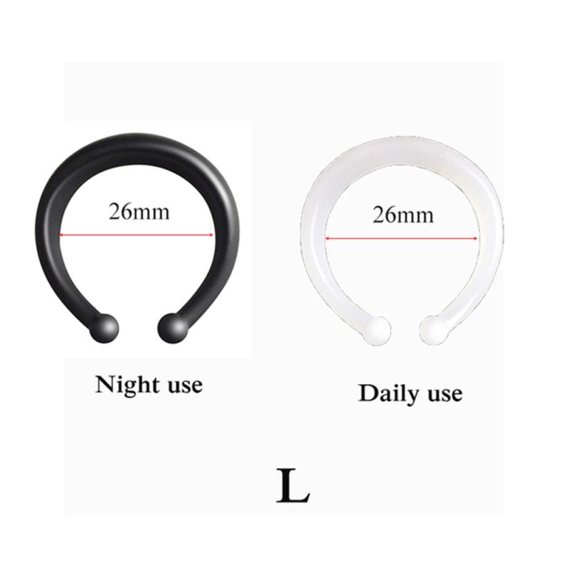 2pcs Men Silicone Foreskin Correction Hinder Ring Lock  Cock  Ring Penis Training Sleeve Time Delay