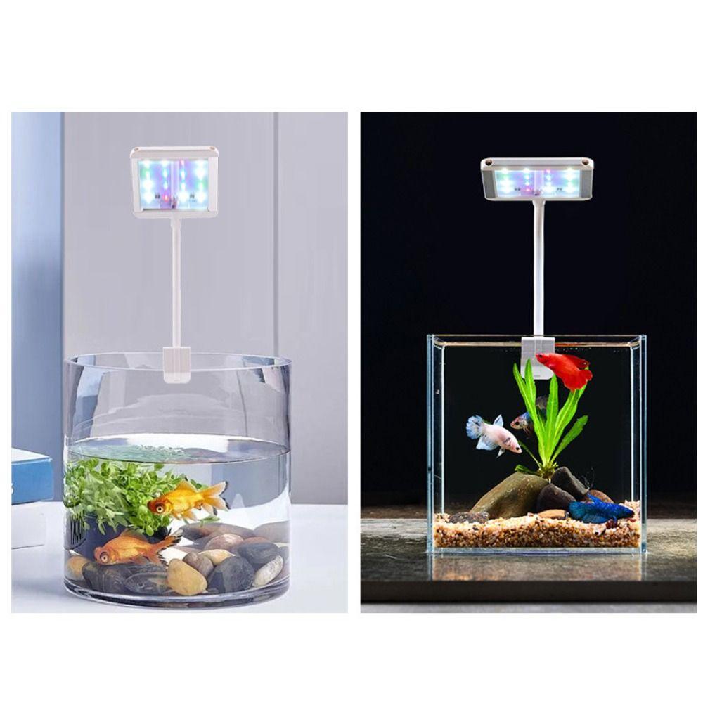 Adjustable Fish Tank Light 360° Rotatable Fish Tank Clip Lamp Full Spectrum Lamp  Aquarium Plants