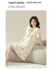 7A Women's Antibacterial Cotton Nightgown, Short Sleeve, Plus Size, Medium Length, Versatile for Outdoor Wear, Sweet Summer Home Dress
