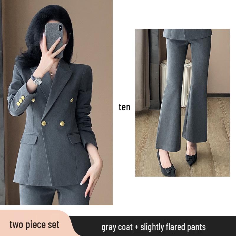 Women's 2025 High-End Professional Suit Set - Spring/Autumn Formal Wear